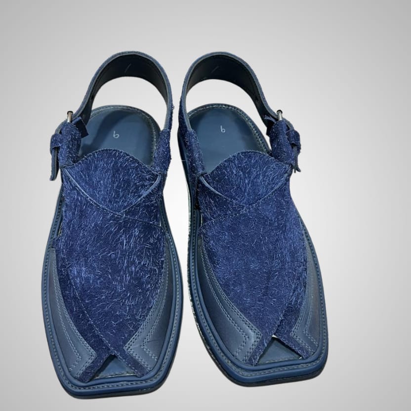 Smart Kaptaan Peshawari chappal (Blue) - Image 3